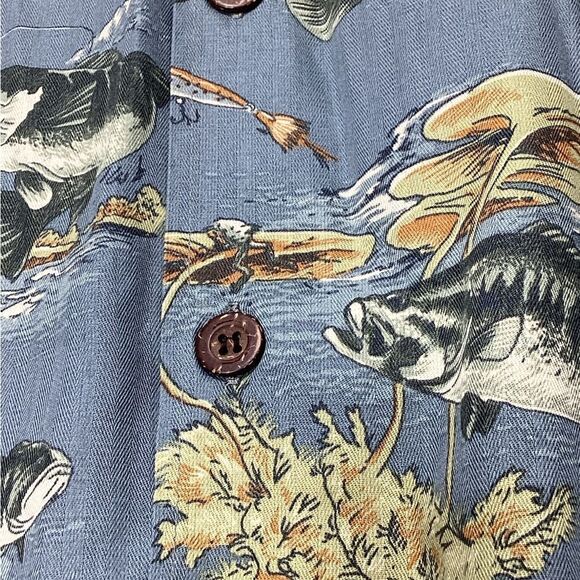 David Carey Originals Bermuda Fish Design Shirt 2XL NWT - Picture 4 of 11